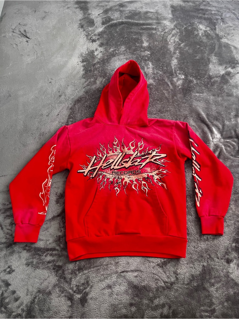 Hellstar Records Red Graphic Hoodie - Men